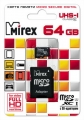 Карта памяти 64Gb Mirex Micro SD + (адаптерSD) Сlass 10