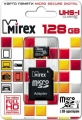 Карта памяти  128Gb Mirex Micro SD + (адаптерSD) UHS-I, Сlass 10