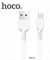 Дата кабель HOCO USB-micro X13 Easy, 1.0м, круглый, 2.4A, силикон, цвет: чёрный