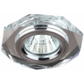 Светильник ЭРА DK5 СH/SL декор стекло многогранник MR16,12V, 50W, GU5,3 зеркальный/хром