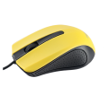 Мышь проводная Perfeo RAINBOW ЧЁРНO-ЖЁЛТАЯ, 3 кн, USB, 1,8м,