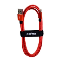 Дата-кабель для iPhone PERFEO USB - 8 PIN (Lightning), красный, длина 3 м. (I4310)
