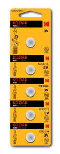 Батарейки Kodak CR2016 - 5BL (60)