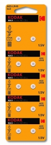 Батарейки Kodak AG5 (393) LR754, LR48 10BL