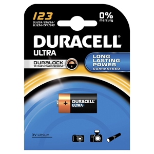 Батарейки Duracell CR123