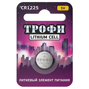 Батарейки Трофи CR1225  1BL (100)