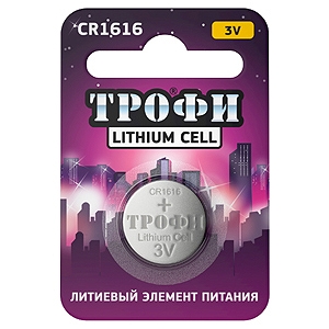 Батарейки Трофи CR1616  1BL (100)