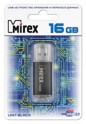 USB флеш-диск 16 Gb Mirex Unit Black