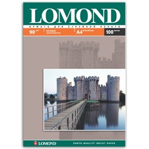 Фотобумага LOMOND A4,  90г/м2, 100л матовая