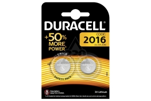 Батарейки Duracell CR2016 BL-2 (20)
