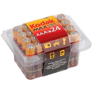 Батарейки Kodak LR03 plastic box  (24)