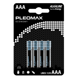 Батарейки Pleomax LR03-4BL Economy (40)