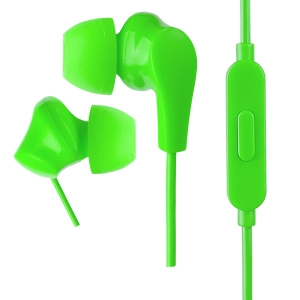 Внутриканальные наушники с микрофоном Perfeo ALPHA зеленые PF_A4934