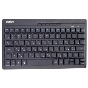 Клавиатура беспроводная Perfeo "COMPACT" Multimedia, USB, чёрн PF_4434