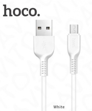Дата кабель HOCO USB-micro X13 Easy, 1.0м, круглый, 2.4A, силикон, цвет: чёрный