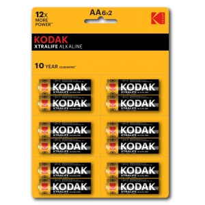 Батарейки Kodak LR06 XTRALIFE - 12BL perforated (6x2BL)  (144)