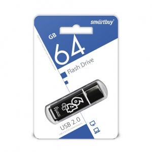 USB флеш-диск 64 Gb Smart Buy glossy series Black