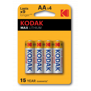 Батарейки Kodak FR6 L91 LITHIUM - 4BL 