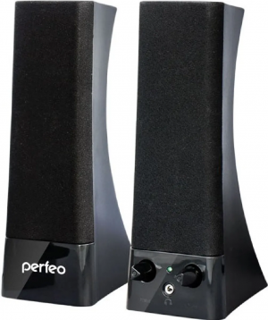 Колонки Perfeo "Tower" 2.0, мощность 2х3 Вт (RMS), чёрн, USB  (PF-532) PF_4325