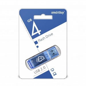 USB флеш-диск 04 Gb Smart Buy glossy series Blue