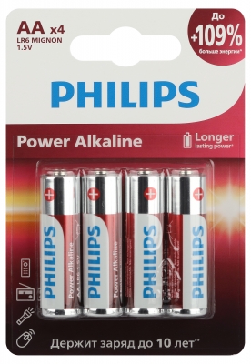 Батарейки Philips LR6-4BL Power (4/48)