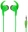 Внутриканальные наушники Perfeo BULLS зеленые тканевый провод PF_A4942